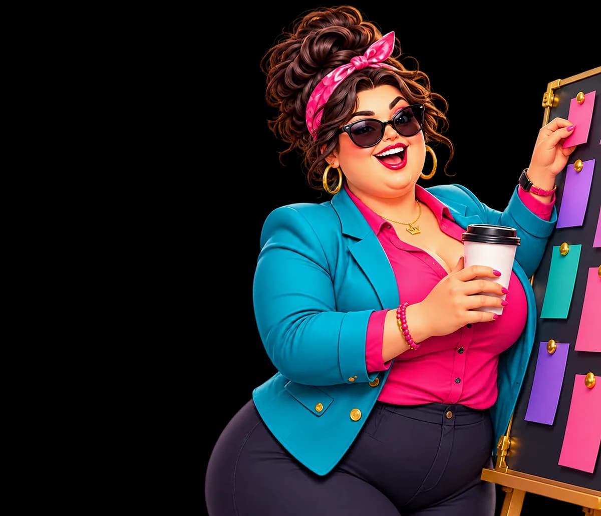 FatLady planning a social media strategy